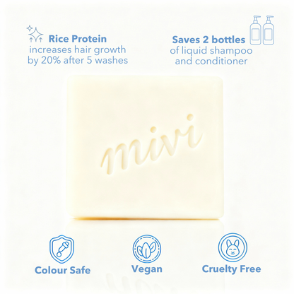 Rice Protein Shampoo & Conditioner Bar