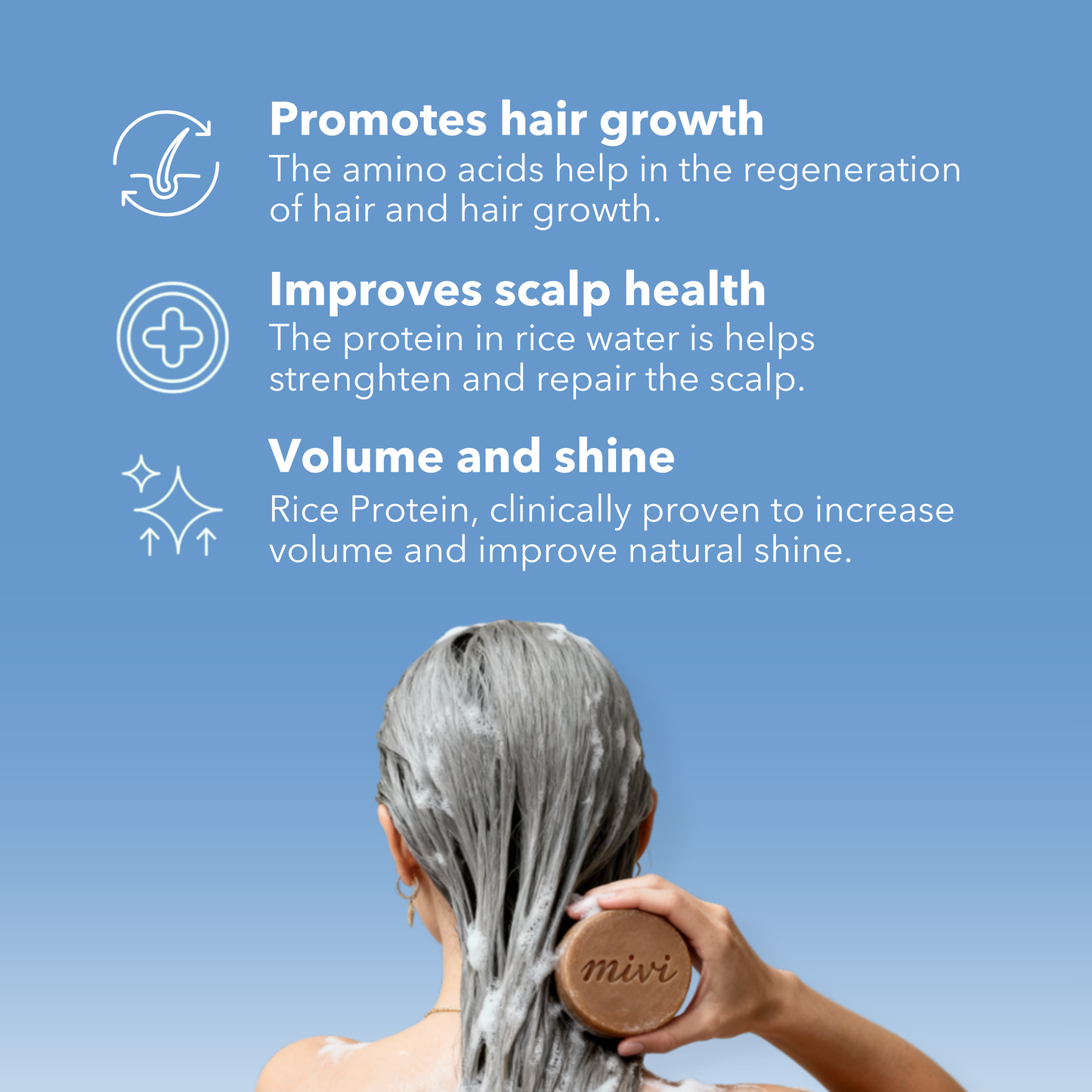 Rice Protein Shampoo & Conditioner Bar